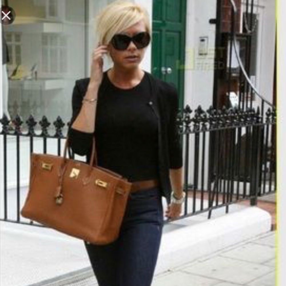 Leather Onna Ehrlich Satchel Bag Caramel Color